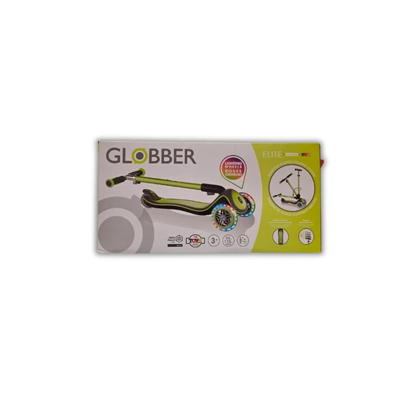 Globber Elite Deluxe Işıklı Scooter - Yeşil - Resim 9
