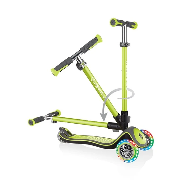 Globber Elite Deluxe Işıklı Scooter - Yeşil - 3