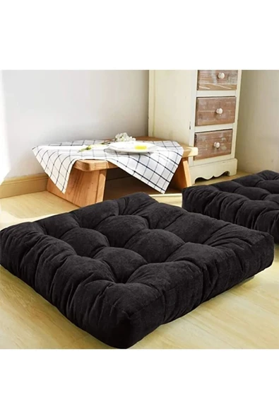 TicaretJet Siyah Yer&palet Minderi 60x60x10 Bahçe Minder Koltuk Minderi - 2