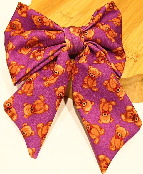 Monalisa Home Lüks Ayıcık Figürlü Fiyonk Klips Toka ürün görseli