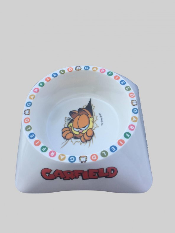 GARFIELD TEKLİ MAMA VE SU KABI BEYAZ