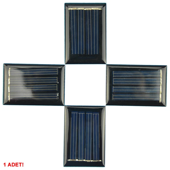 Güneş Pili 2V 50mA 34x50mm  Solar Fotovoltaik Hücre Elektrik Üretici Panel Modül Pil Akü Batarya Oyuncak Proje Test Kaynak - 7