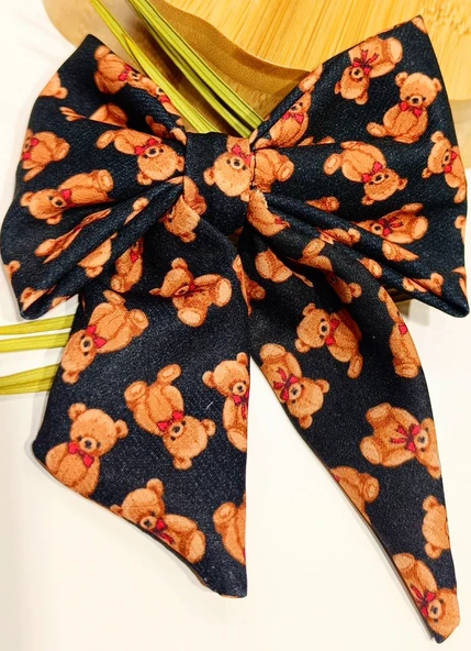 Monalisa Home Lüks Ayıcık Figürlü Fiyonk Klips Toka ürün görseli