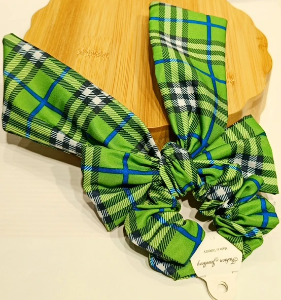 Monalisa Home Lüks Figürlü Büyük Renkli Fiyonk Lastik Toka ürün görseli 1