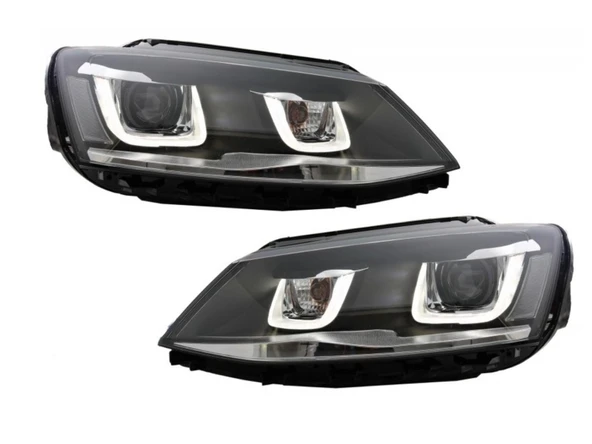 Autogp Vw jetta ledli ön far lambası takımı u led model 2011 / 2017