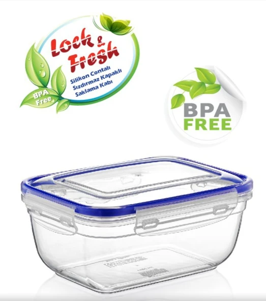 SAKLAMA KABI CONTALI DİKDÖRTGEN 1400 ML