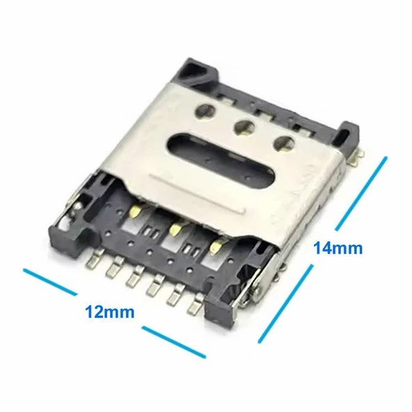 Nano Sim Kart Soket Micro 6 Pin Açılabilir Kilitli Kapak Gsm Akıllı Saat Apple iPhone Cep Telefonu iPad GPS Navigasyon