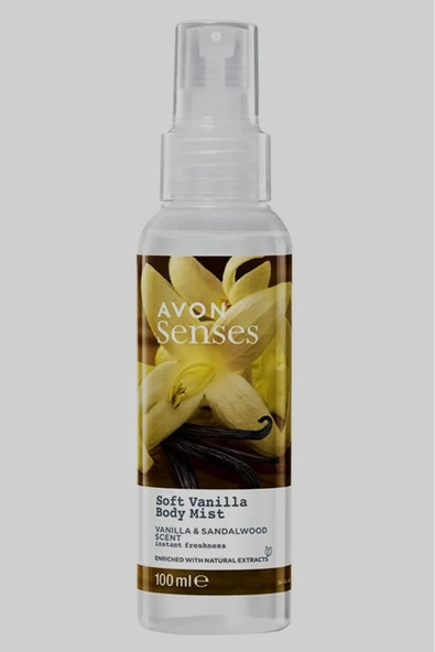AVON Senses Soft Vanilla Vücut Spreyi 100 ml - 1