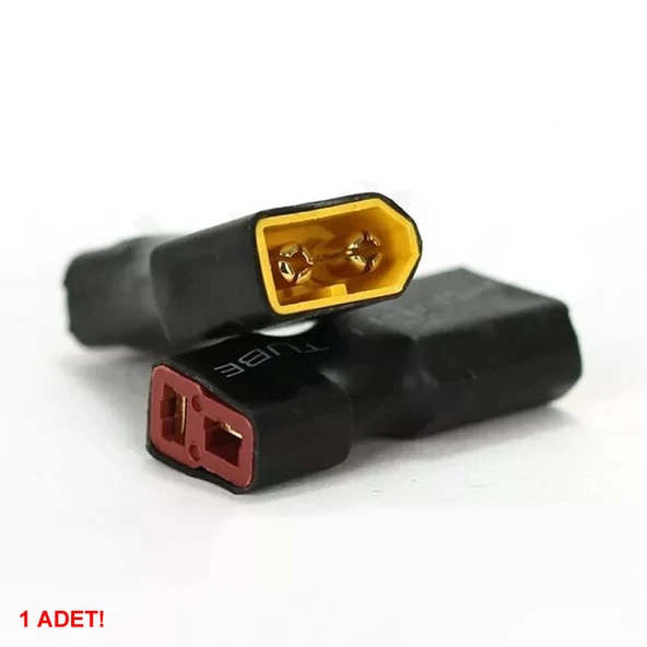 XT60 Erkek T Deans Dişi Çevirici Adaptör Soket  Lityum LiPo Pil Akü Batarya Bağlantı Konnektörü RC Esc Motor Drone Model Uçak Bot Quadcopter Multicopter - Resim 2