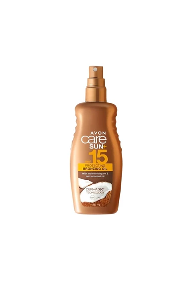 AVON Care Sun Spf15+ Hindistan Cevizi Yağı Içeren, E Vitaminli Bronzlaştırıcı Yağ 150ml
