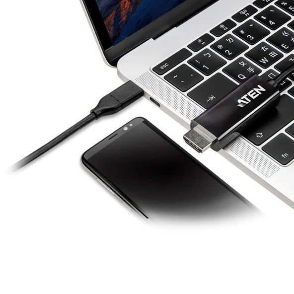 ATEN UC3238-AT USB TYPE-C TO 4K 2.7M KABLO HDMI ÇEVİRİCİ - 5
