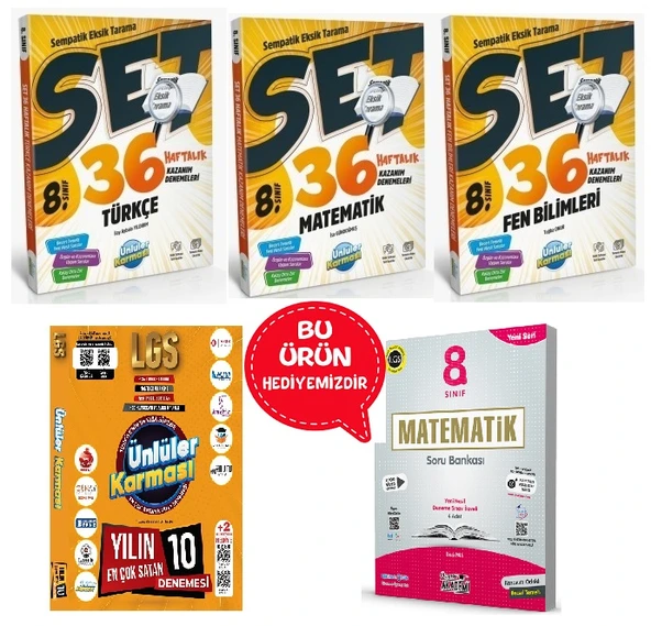 Sempatik 8.Sınıf 36 Haftalık Deneme(Türkçe-Matematik-Fen Bilimleri) 2025 LGS Genel Deneme 10 Yayın 10 Deneme