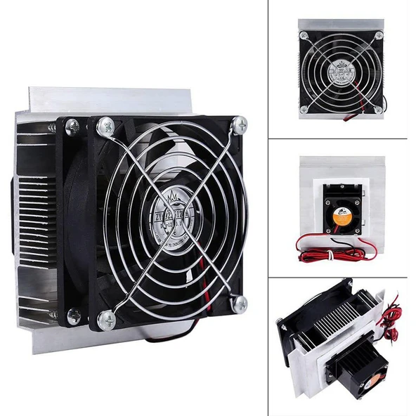 Termo Elektrik Peltier Soğutucu Sistem  DC 12V 6A 60W Mini Klima Buzdolabı Buzluk Araba Soğuk Hava Üreteci Sıcaklık Düşürücü - 3
