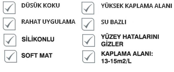MARSHALL Fit Silikonlu İç Duvar Boyası 7.5LT=10KG+Rulo HEDİYE-Su Bazlı-Kokusuz-Yüksek Örtcülük - 6