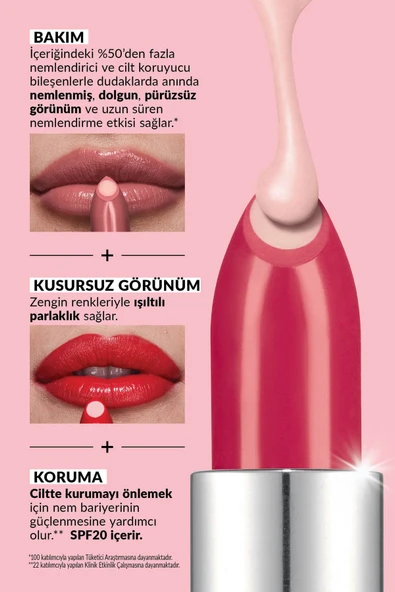AVON Hydramatic Işıltılı Ruj Carmine - 3