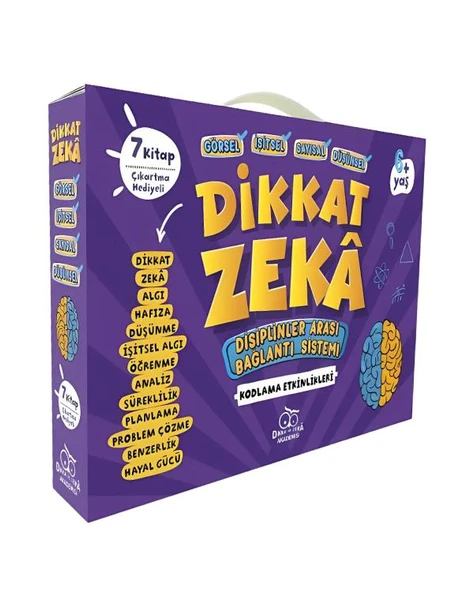 Renklerle Dikkat Zeka 6 Yaş Ana Sınıfı Seti 7 Kitap