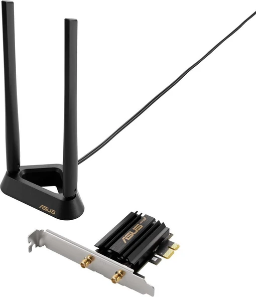 ASUS PCE-AXE59BT AXE5400 WiFi 6E PCI-E adaptörü (iki haric