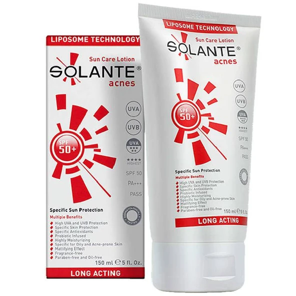 Solante Acnes Sun Care Lotion SPF 50+ 150 ml