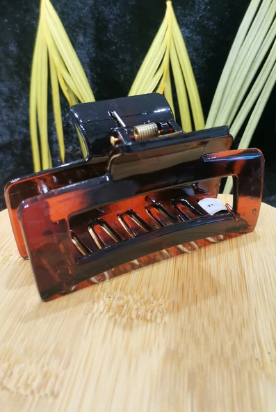 Monalisa Home Sert Plastik Lüks Figürlü Kahverengi Mandal Toka