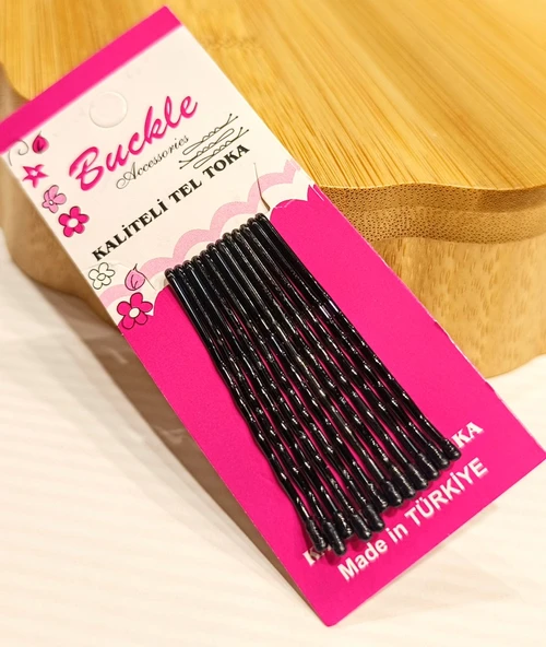 Monalisa Home 12'li Lüks Siyah Tel Toka ürün görseli