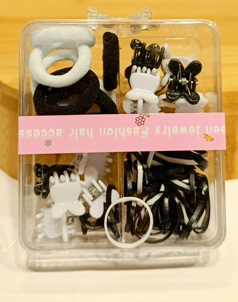 Monalisa Home Lüks Figürlü Kutulu Renkli Küçük Karışık Toka ürün görseli