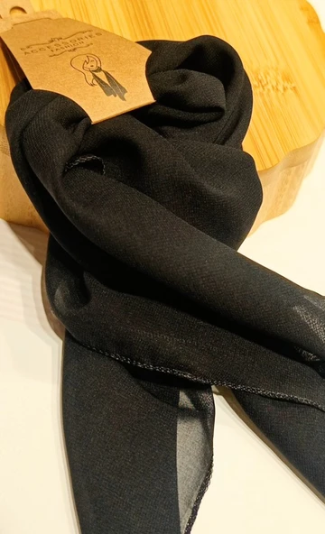 Monalisa Home Lüks Siyah Gösterişli Saç Flar Bandana