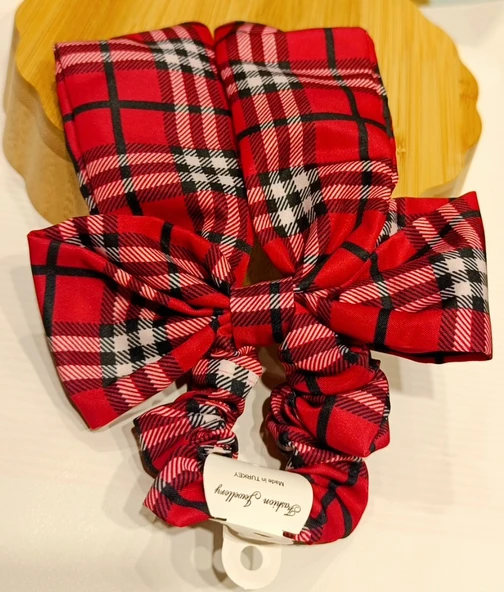 Monalisa Home Lüks Figürlü Büyük Renkli Fiyonk Lastik Toka ürün görseli