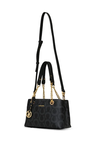 U.S. Polo Assn. Kadın Omuz Çantası Siyah US25166 - Resim 2