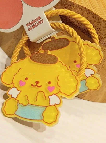 Monalisa Home İkili Sarı Lüks Gösterişli Figürlü Küçük Lastik Toka ürün görseli