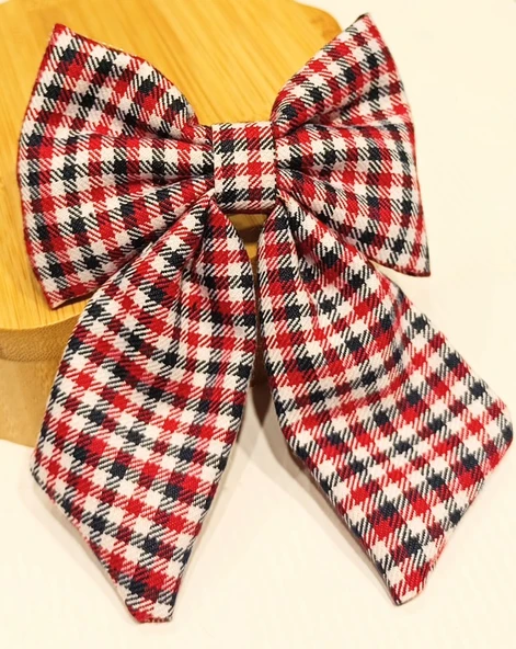 Monalisa Home Lüks Ekose Desenli Gösterişli Fiyonk Klips Toka ürün görseli