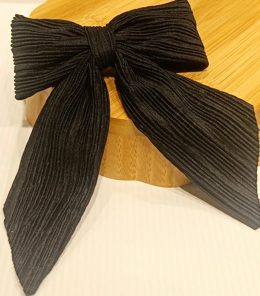 Monalisa Home Siyah Lüks Gösterişli Fiyonk Klips Toka ürün görseli