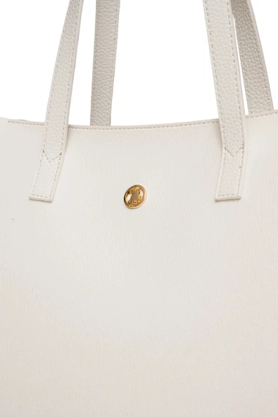 U.S. Polo Assn. Kadın Omuz Çantası Beyaz US25186 - Resim 5