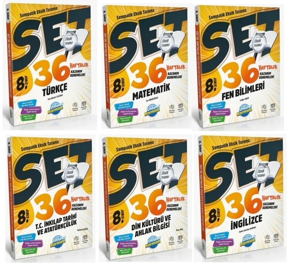 Sempatik 8.Sınıf 36 Haftalık Deneme Seti - Resim 2