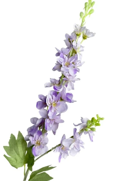 Nettenevime Yapay Çiçek Lila Sümbül Tek Dal Tomurcuklu 85*15cm Kumaş Çiçek Uzun Dal - Resim 4