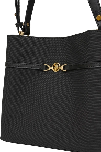 U.S. Polo Assn. Kadın Omuz Çantası Siyah US25238 - 4