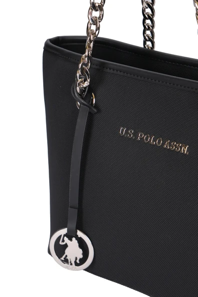 U.S. Polo Assn. Kadın Omuz Çantası Siyah US25251 - Resim 6