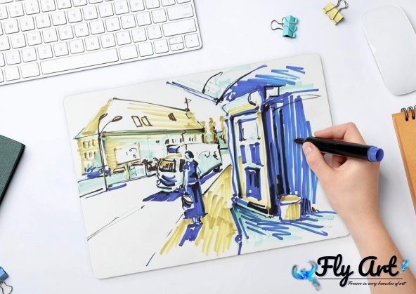 Beyaz Yazı Tahtası 35x50 Ebat Kararmaz Kalem ve Silgi Hediyeli Fly Art 35x50 cm Beyaz Yazı Tahtası Kararmaz Zemin - 4