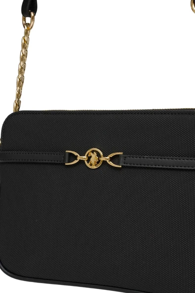 U.S. Polo Assn. Kadın Omuz Çantası Siyah US25239 - Resim 4