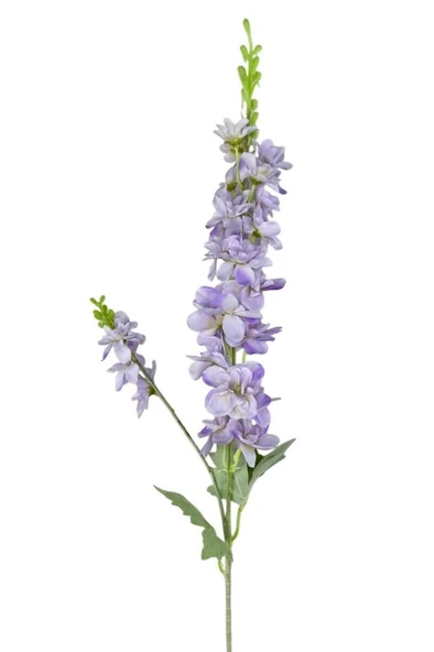 Nettenevime Yapay Çiçek Lila Sümbül Tek Dal Tomurcuklu 85*15cm Kumaş Çiçek Uzun Dal - Resim 3
