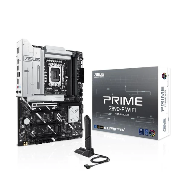 ASUS PRIME Z890-P WIFI DDR5 8666MT/S 1XHDMI 1XDP 1XUSB TYPE-C 4XM.2 ATX 1851P (INTEL ULTRA PROCESSORS SERIES 2) ürün görseli 1