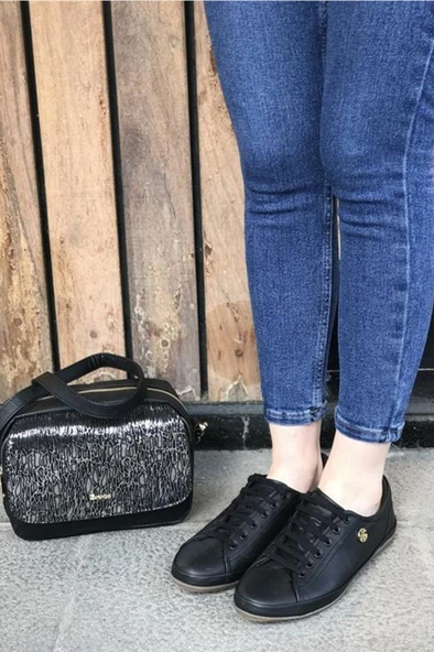 U.S. Polo Assn. JOJO 5FX 101947057 Kadın Sneaker Ayakkabı Siyah 36-40 - Resim 2