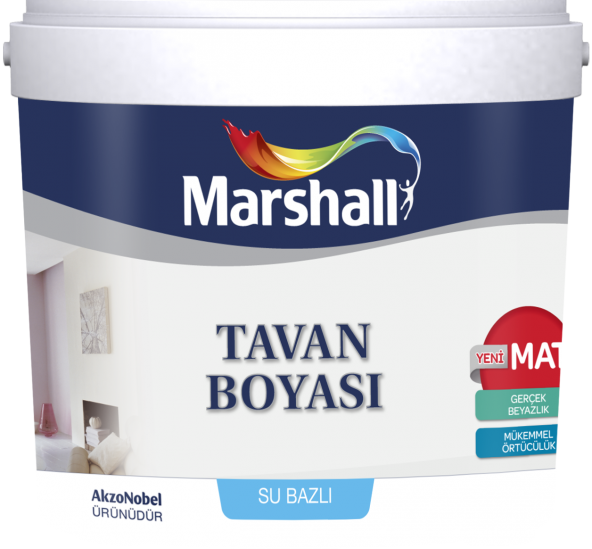 Marshall Fit Silikonlu Duvar Boyası 20KG+Tavan Boyası 10Kg+Panel Kapı Boyası 2,5LT+9 Parça Boya Seti - 4