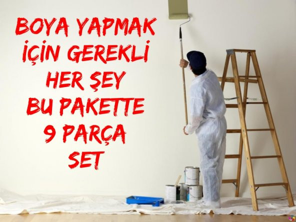 Marshall Fit Silikonlu Duvar Boyası 20KG+Tavan Boyası 10Kg+Panel Kapı Boyası 2,5LT+9 Parça Boya Seti - 8