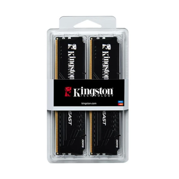16 GB (2X8) DDR5 5600MHZ KINGSTON BEAST BLACK CL36 DT KF556C36BBEK2/16TR - 1