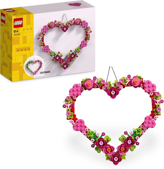 LEGO Icons Kalp Süsü 40638-9 Yaş Üzeri İçin Dekoratif, Hediyelik Yaratıcı Model Yapım Seti (254 Parça)