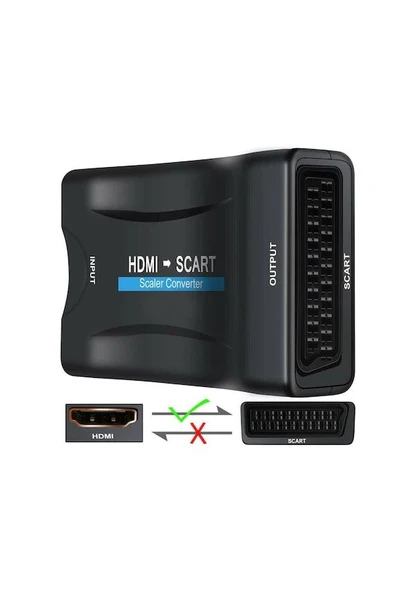 S Line Hdmi To Scart Av Çevirici Dönüştürücü Skart Convert