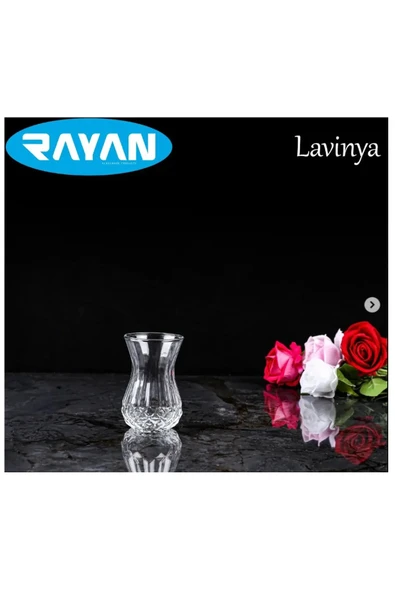 Lavinya 6'lı Kesme Çay Bardağı  -82632