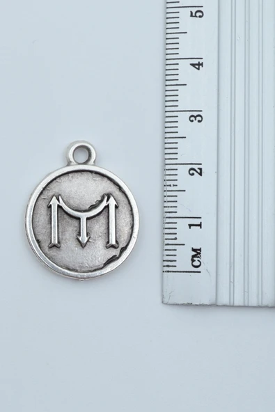 Kayı Boyu İyi Madalyon Gümüş Kaplama Örme Zincir Kolye - Resim 3