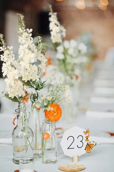 Nettenevime Yapay Çiçek Krem Sümbül Tek Dal Tomurcuklu 85*15cm Kumaş Çiçek Uzun Dal - Resim 5