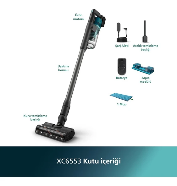 XC6553/01 Philips 6000 Serisi Dikey Süpürge